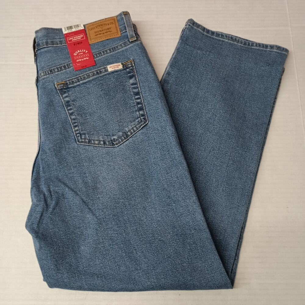 Levi Strauss Women’s Straight Jeans 8 29x27 Blue High Rise